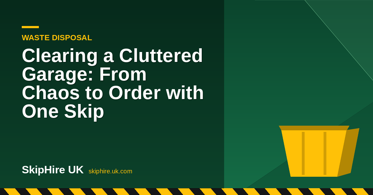 Clearing a Cluttered Garage: From Chaos to Order with One Skip